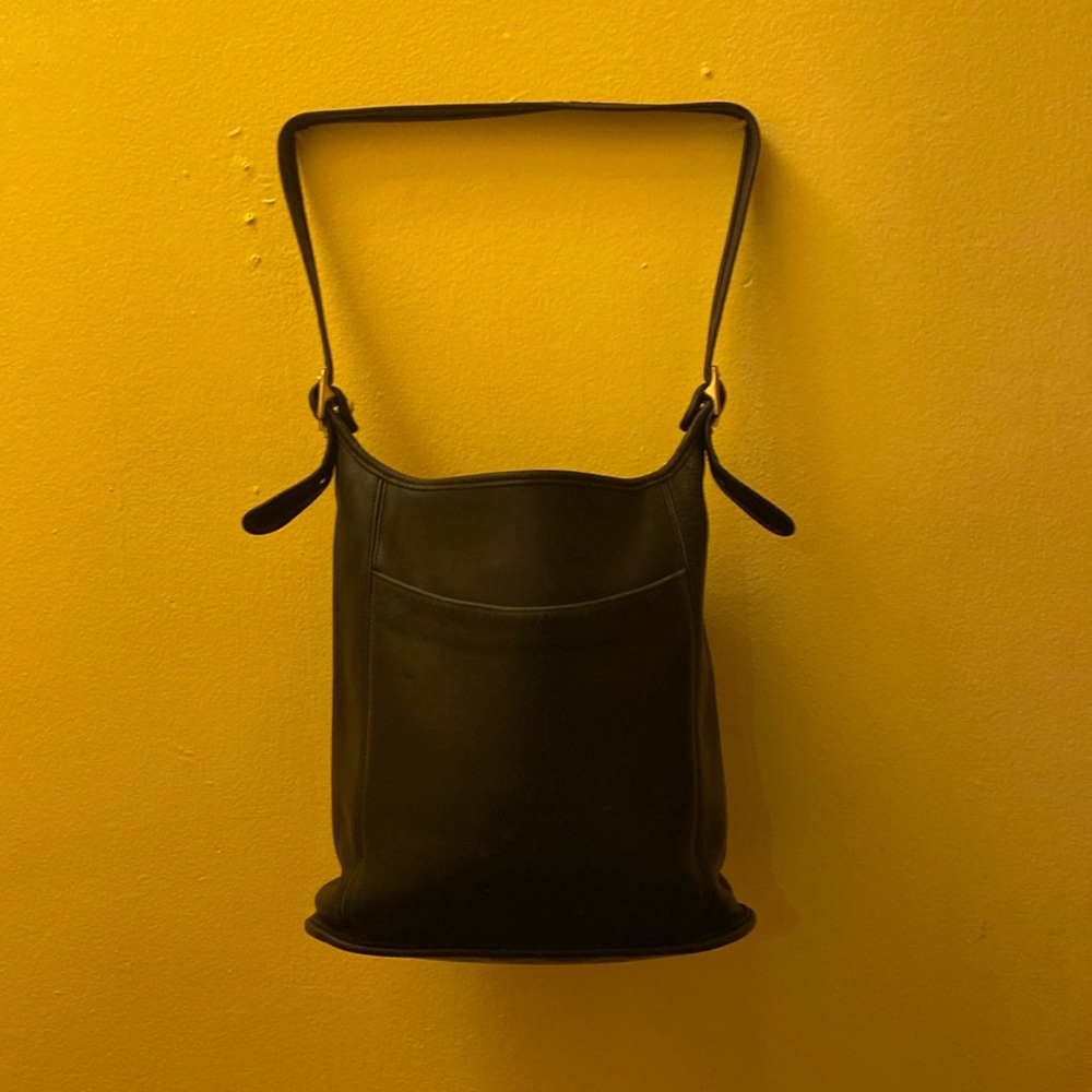 Coach, black bag, 11 by 13.